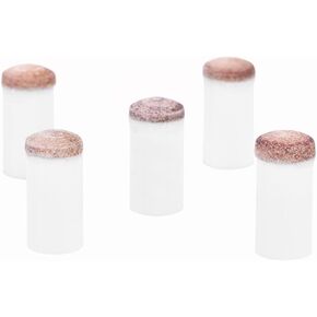 10Pcs Cue Tips Billiard Replacement with Pool Cue Stick Ferrules Parts(13mm)