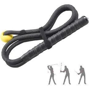 Golf Swing Training Aid for Warmup Posture Corrector Golf Swing Rope Trainer for Arm Strength,Golf Swing Trainer Improve Speed Temple,Golf Training Equipment for Golf Practice for Beginner