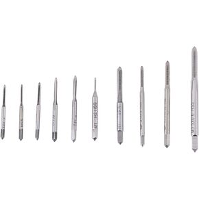 10Pcs Micro Taps,Tiny Screw Extractor,Mini M1 to M3.5 Machine Hand Tap Thread Wire Tapping Threading Taps