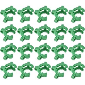 YOKIVE 20 Pcs Joint Clip, Lab Plastic Clips | Fixing Glass Instruments, Great for 19/22mm and 19/38mm Glass Taper Joint Laboratory Connector (Green)