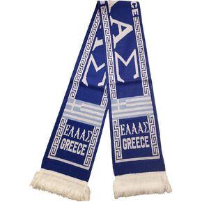 Greece Scarf | Greece Soccer Fan Scarf | Premium Acrylic Knit