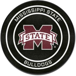 FANMATS 33192 Mississippi State Hockey Puck Rug - 27in. Diameter