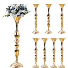 8 Pcs Wedding Flower Stand Metal Flower Centerpieces Stand for Table Hyuetrsa 20 Inch Tall Wedding Flower Vase Centerpieces for Reception Flower Arrangement Candle Holder Party Dinner Home Décor