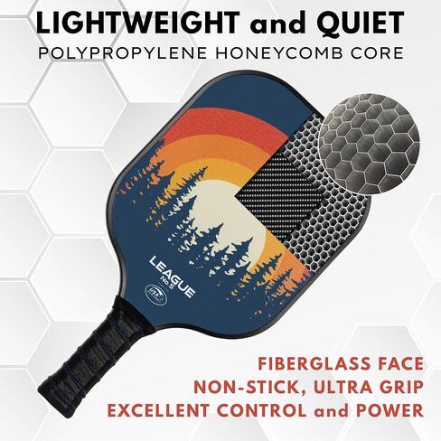 Pickleball Paddles Set of 2 - USAPA Approved Pickle Ball Racket - Indoor Outdoor Game - 4 Balls, Ball Retrievers, Carrying Bag - Court Equipment for Men Women Family - Pro Racquet Sets in Saudi Arabia