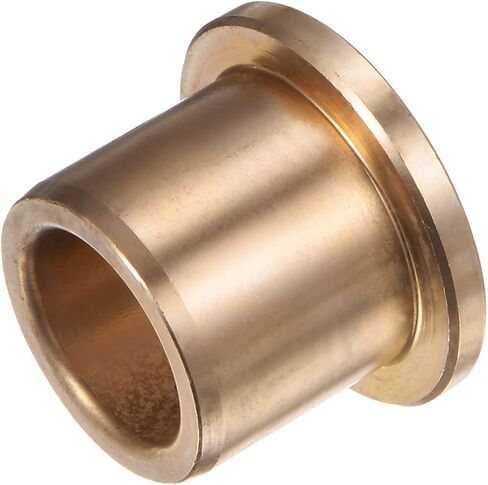 Flange Bearing Sleeve 15mm Bore 21mm OD 20mm Length 3mm Flange Thickness Bronze Bushing Self-Lubricating Bushings Sleeve for Industrial Equipment in Saudi Arabia