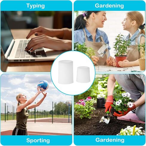 Finger Sleeves Protectors, 20 Pcs Sport Finger Sleeves Elastic Finger Protector Support Thumb Sleeves Wrap Brace for Finger Cracking Golf Basketball Blisters Corns Calluses in Saudi Arabia