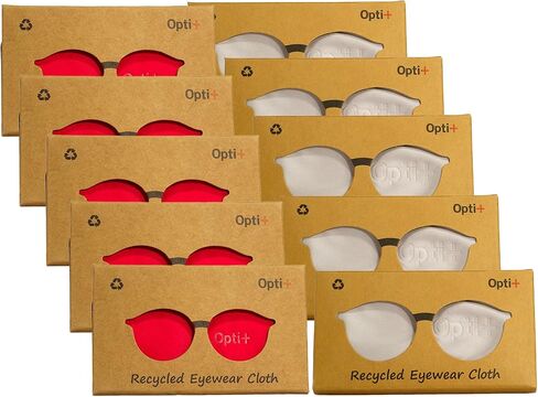 Microfiber Cleaning Cloth 10 Units | Sustainable Reading Glasses Wipes - Glasses Cleaner Lens Wipes for Eyeglasses in Saudi Arabia