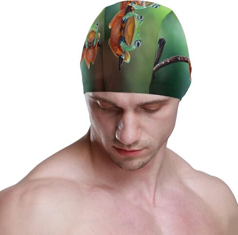 Swimming Cap Unisex Adult Swim Cap Swimming Polyester in Saudi Arabia