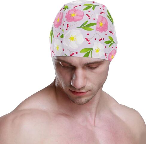 Swimming Cap Unisex Adult Swim Cap Swimming Polyester in Saudi Arabia