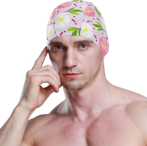 Swimming Cap Unisex Adult Swim Cap Swimming Polyester in Saudi Arabia