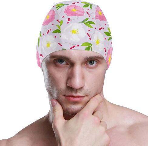 Swimming Cap Unisex Adult Swim Cap Swimming Polyester in Saudi Arabia