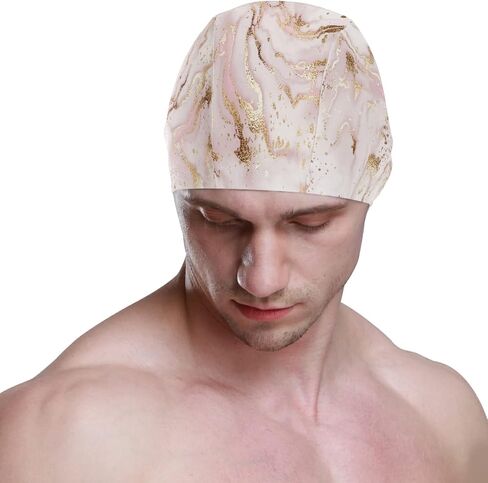 Swimming Cap Unisex Adult Swim Cap Swimming Polyester in Saudi Arabia