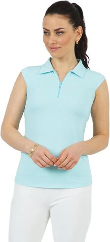 IBKUL Athleisure Wear واقي من الشمس UPF50+ Icefil Cooling Tech Mini Check Polo - 14754 in Kuwait