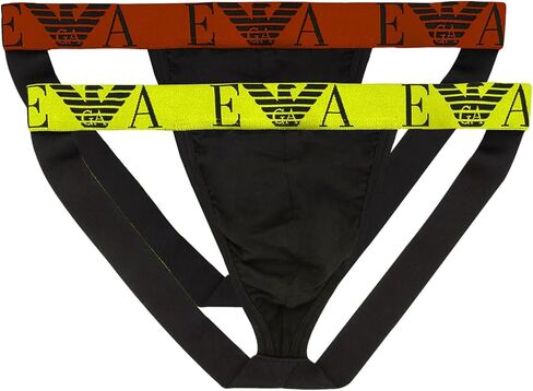 Emporio Armani Men's Bold Monogram 2 Pack Jock Strap in Saudi Arabia