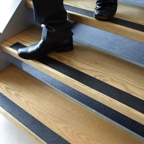 Black Anti Slip Tape, Outdoor Stair Treads Heavy Duty Non Skid Adhesive Tape, 80-Grit Friction Tape Waterproof Non Slip Safety Tape for Stairs, Steps, Ramps, Slopes, Decks (2" x 33Ft) in Saudi Arabia