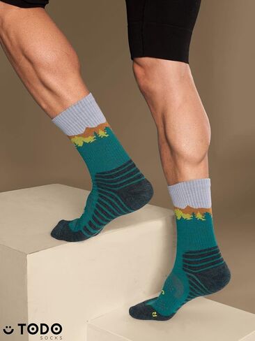 TODO 55% Merino Wool Hiking Socks Men & Women - Breathable, Thermal for all Outdoor Activities in Saudi Arabia