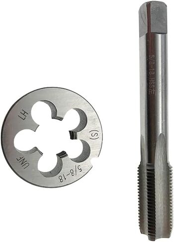 مجموعة الصنبور والقالب 5/8-18 لليد اليسرى 5/8 × 18 قالب الصنبور LH HSS آلة مخددة مستقيمة، 5/8x18 صنبور الخيط والقالب الدائري LH 5/8"-18 أداة الخيوط 5/8-18 مجموعة الصنبور والقالب in Saudi Arabia