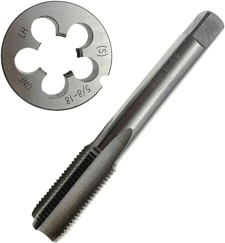 مجموعة الصنبور والقالب 5/8-18 لليد اليسرى 5/8 × 18 قالب الصنبور LH HSS آلة مخددة مستقيمة، 5/8x18 صنبور الخيط والقالب الدائري LH 5/8"-18 أداة الخيوط 5/8-18 مجموعة الصنبور والقالب in Saudi Arabia