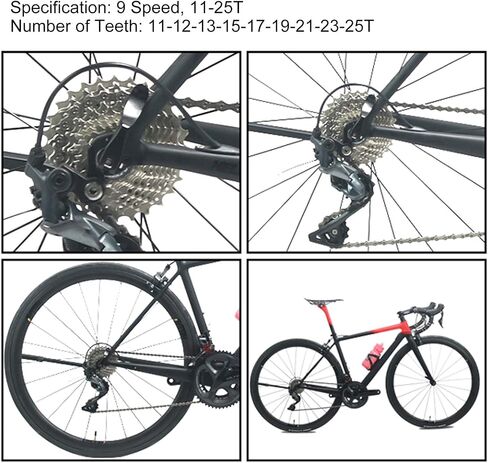 Bike Cassette 9 Speed 11 25T Card Accessory for Mountain Road Replace in Saudi Arabia