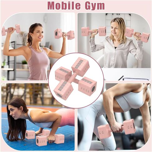 Adjustable Dumbbells Set of 2, 5-in-1 Adjustable Weight Dumbbells for Women/Men, 3lb/5lb/7lb/9lb/11lb Dumbbell Weights Set for Home Gym Workout in Saudi Arabia