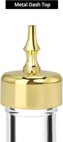 QWORK Bitters Bottle Set Glass Dash Bottle, 1.7oz - Elegant Glass Dash Bottle Set of 3, Perfect for Professional Bar & Home Cocktail Crafting in Saudi Arabia
