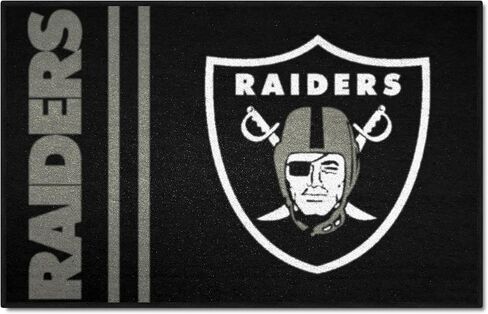 FANMATS 8236 Las Vegas Raiders Starter Mat Accent Rug - 19in. x 30in. | Sports Fan Home Decor Rug and Tailgating Mat Uniform Design in Saudi Arabia