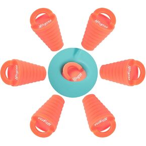 HLOGREE 6 Pack | for 0.8-1.5’’ Holes | Silicone Kayak Plugs,Scupper Plugs for Kayak,Kayak Drain Plug,Plugs for Kayaks,Kayak Scupper Plugs for Lifetime/Sit On Top/Pelican,Kayak Plugs Drain,Kayak Plug