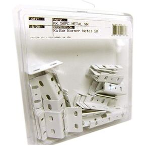 FastCap Metal Kolbe Korner -50 Pack White - KK.50PC.METAL.WH