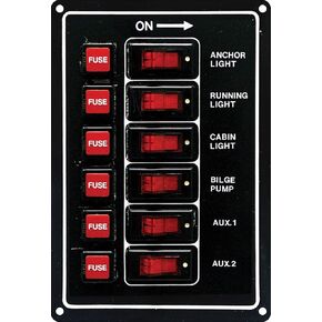 SeaSense Switch Panel 6 Gang