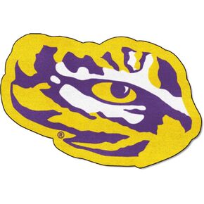 FANMATS - 8324 NCAA Louisiana State University Tigers Nylon Face Mascot Rug Approx. 3 ft x 4 ft