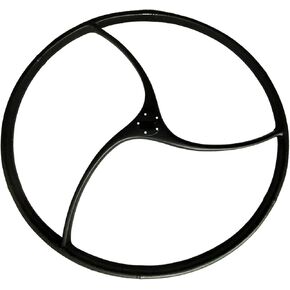 MARINE CITY Wavy-Style 3 Spoke Carbon 925 mm Diameter Steering Wheels for Marines – Boats – Yachts – Kayaks (Pack of 1)