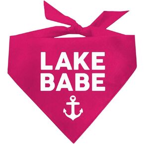 Lake Babe Dog Bandana (Hot Pink, OS 135)