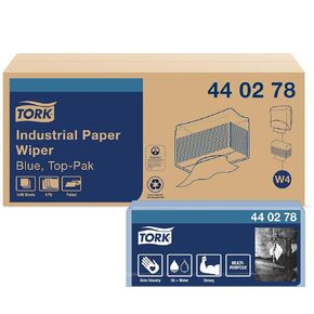 Tork Heavy Duty Paper Wiper W4, Glass Cleaning, 5 x 90 Sheets, 440278