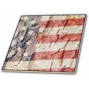 3D Rose 3dRose American Flag USA-Ceramic Tile, 12-inch (ct_28140_4)