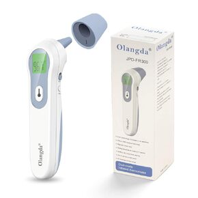 Ear and Forehead Dual Mode Non-Contact Thermometer for Adults Unique Measurement Mode for Kids Medical Grade Infrared Thermometer,Instant Accurate Readings and Retrieval (No Battery Included)