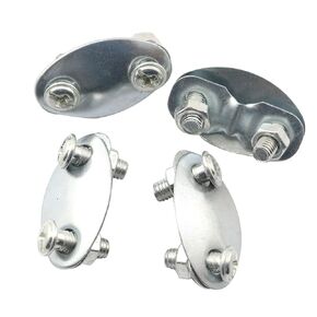 4 Sets Bicycle Fender Leg Support Fixing Cleats with Screws and Nuts