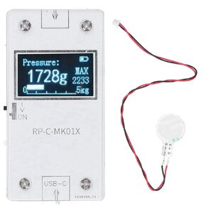 Pressure Sensors Display Module, 32x62.6x11mm Copper Clad Laminate Ultra Thin Flexible Pressure Sensitive Film Pressure Sensor + Pressure Display Module