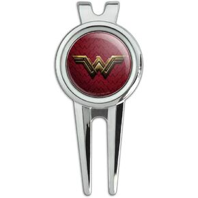 GRAPHICS & MORE Justice League Movie Wonder Woman Logo Golf Divot Repair Tool and Ball Marker