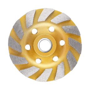 Grinding Wheel Diamond Cup Wheel for Concrete Grinding, Stone, Cement, Marble, Rock, Granite Surface Aggressive Polishing Cleaning Angle Grinder Attachment (4 inch)