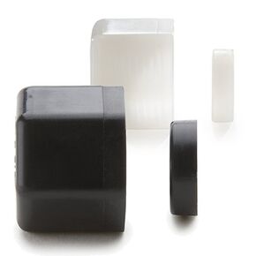 Parker Hannifin N8NS-pk10 Nut and Spacer Set, 1/2" Size, Nylon, White (Pack of 10)