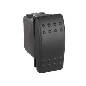 Carling Technologies VLD2S00B-AZC00-000 Switch, Rocker, V SERIES, NON-Lighted, DPDT, (ON)-OFF-(ON)