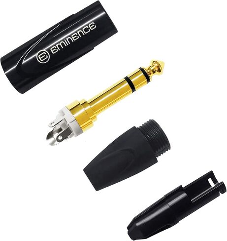 WORLDS BEST CABLES 6 Foot - Canare L-4E6S, Star Quad Balanced TRS Patch Cable with Eminence Gold E502 TRS Stereo Plugs - CUSTOM MADE in Saudi Arabia