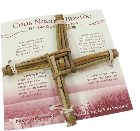 Biddy Murphy St. Brigid’s Cross Hanging 6" x 6" x 3/4" Made in Ireland in Saudi Arabia