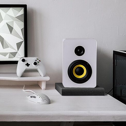 وسادات عزل TONOR لمكبرات الصوت، رغوة صوتية لشاشة الاستوديو، لوحات عازلة للصوت عالية الكثافة لمعظم مكبرات الصوت 3 - 4.5 بوصة، زاوية قابلة للتعديل، تمنع الاهتزازات، 6.3 بوصة × 8 بوصة × 1.4 بوصة، عبوة من قطعتين in Kuwait