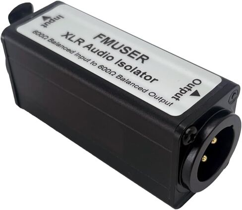 XLR Audio Ground Loop Noise Isolator | Single-Channel Balance Hum Eliminator for Home Stereo Systems, Equalizer, DI Boxe, Audio Mixer, Bass Preamp & Audio Interface in Saudi Arabia
