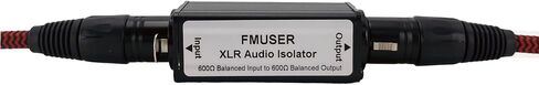 XLR Audio Ground Loop Noise Isolator | Single-Channel Balance Hum Eliminator for Home Stereo Systems, Equalizer, DI Boxe, Audio Mixer, Bass Preamp & Audio Interface in Saudi Arabia