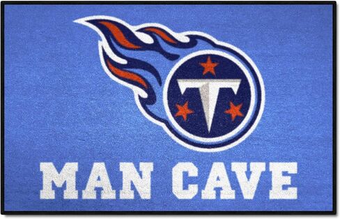 سجادة FANMATS 14381 Tennessee Titans Man Cave Starter Mat - 19 بوصة. × 30 بوصة. | سجادة ديكور المنزل لمحبي الرياضة وبساط خلفي in Saudi Arabia