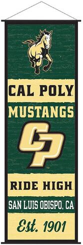 Cal Poly Mustangs Banner and Scroll Sign in Saudi Arabia