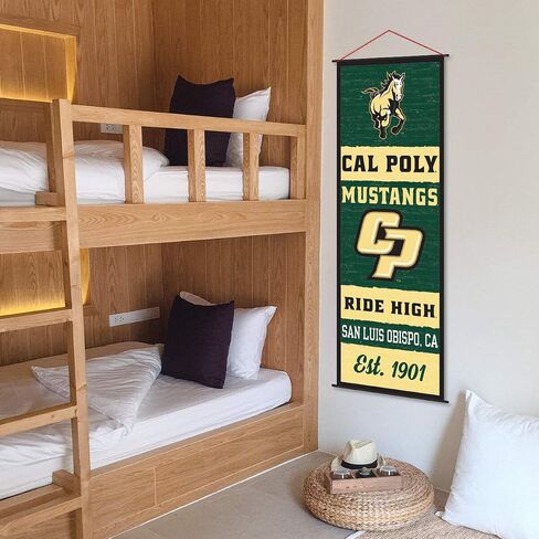 Cal Poly Mustangs Banner and Scroll Sign in Saudi Arabia