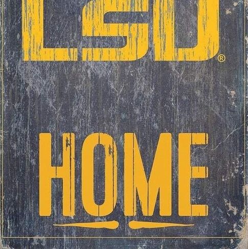 لافتة خشبية LSU Tigers - Home Sweet Home 6"x12" in Saudi Arabia